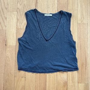 We The Free Dreamy Muscle Tank in Dark Grey